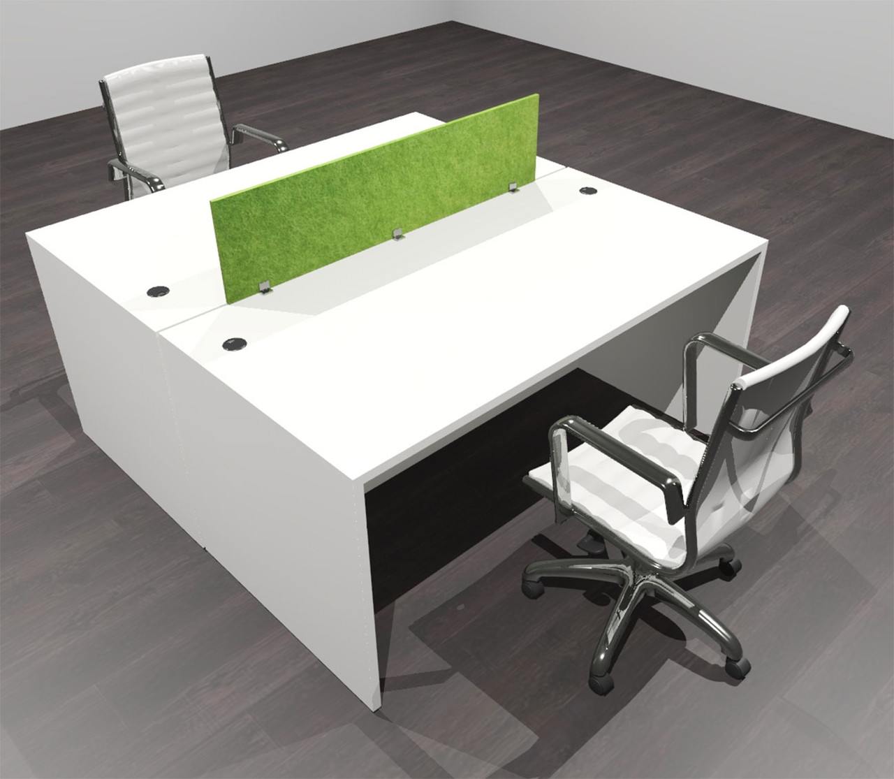 Two Person Modern Accountic Divider Office Workatation Desk Set, #OF-CPN-FPRA1