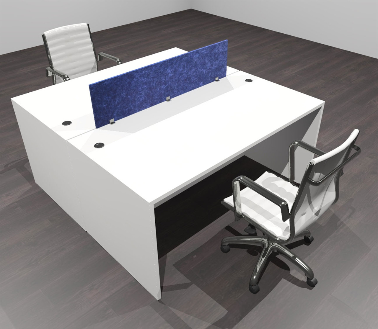 Two Person Modern Accountic Divider Office Workatation Desk Set, #OF-CPN-FPRB1