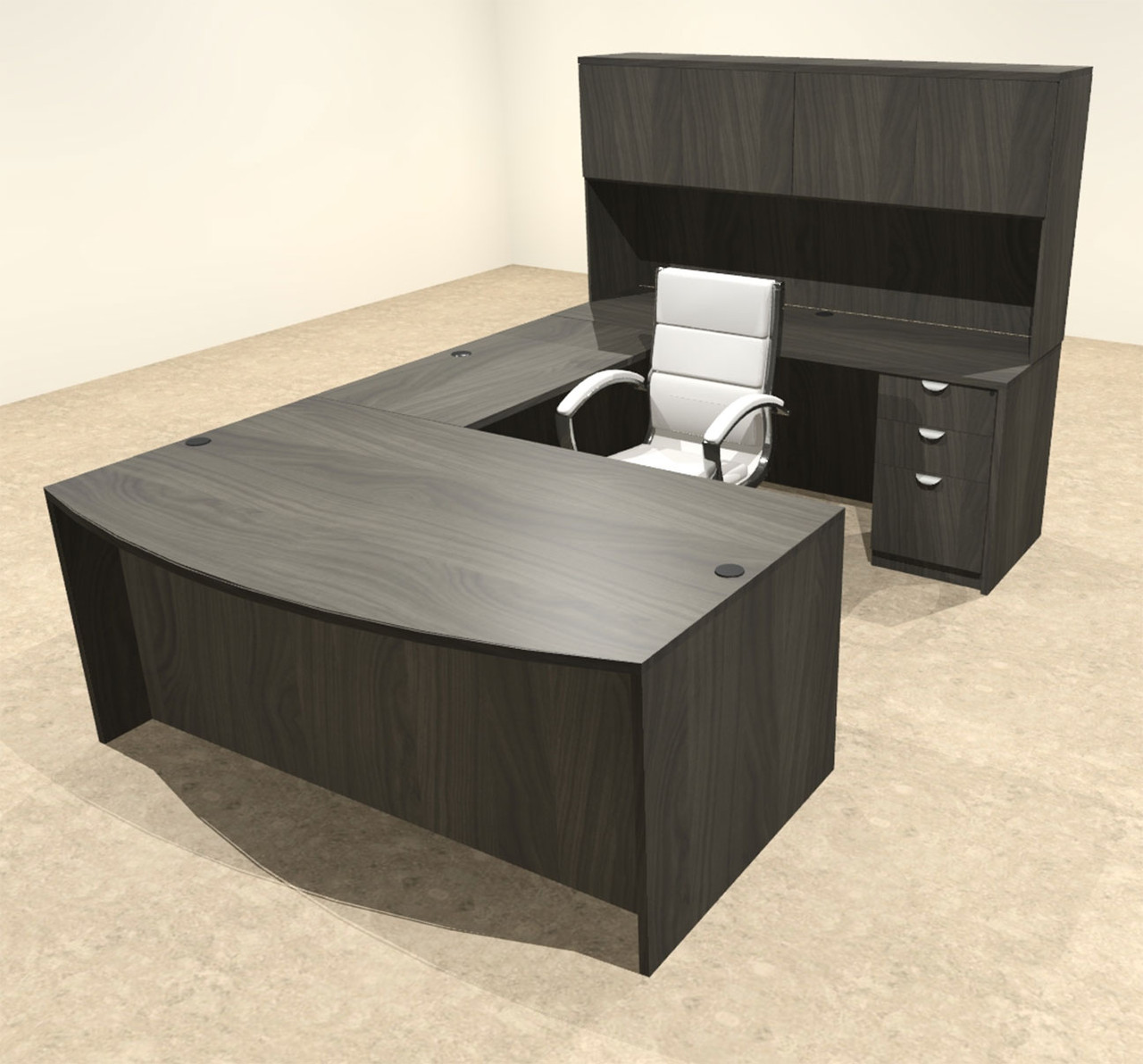 5pc U Shape Modern Executive Office Desk, #OT-SUL-U56