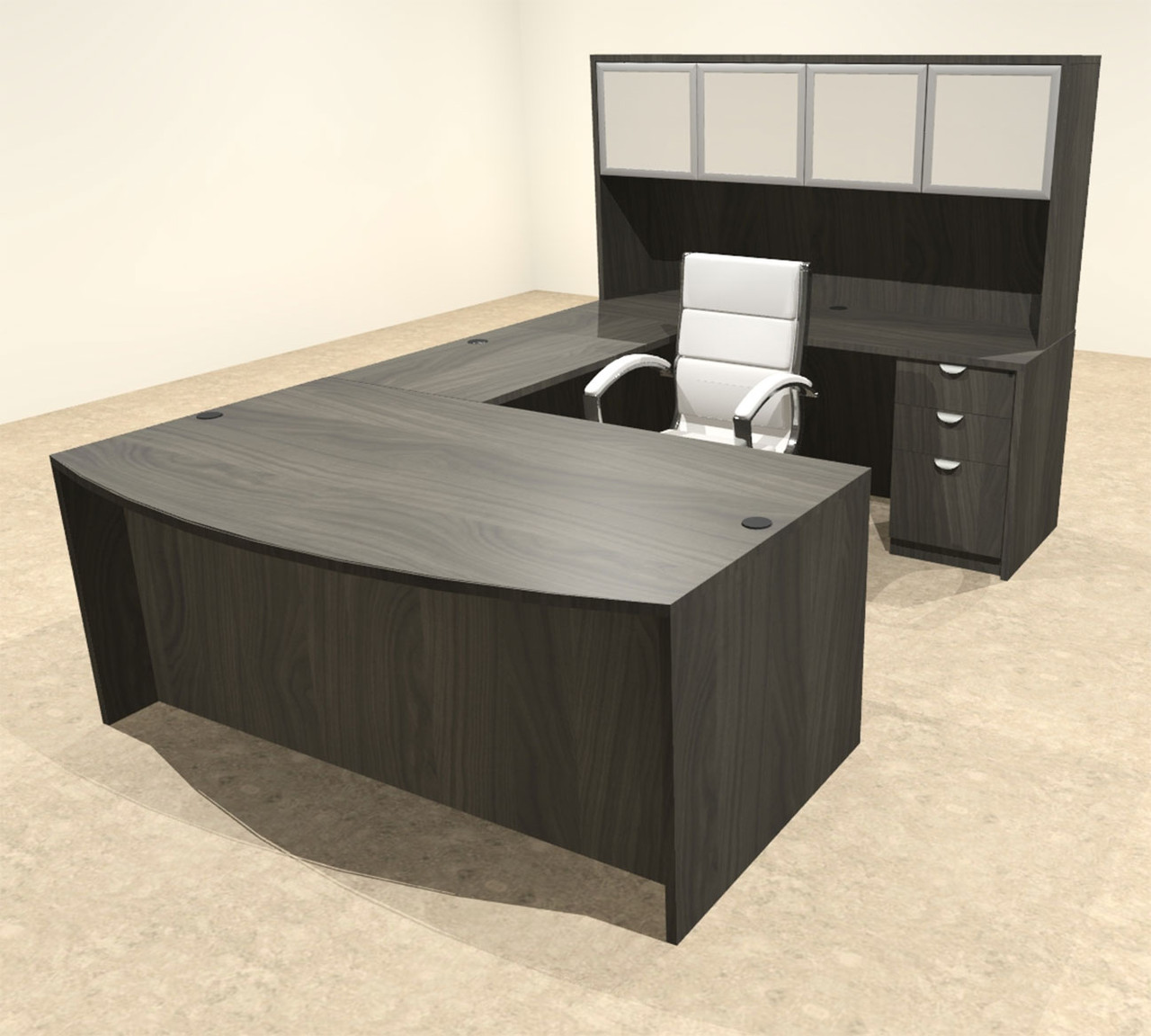 5pc U Shape Modern Executive Office Desk, #OT-SUL-U62