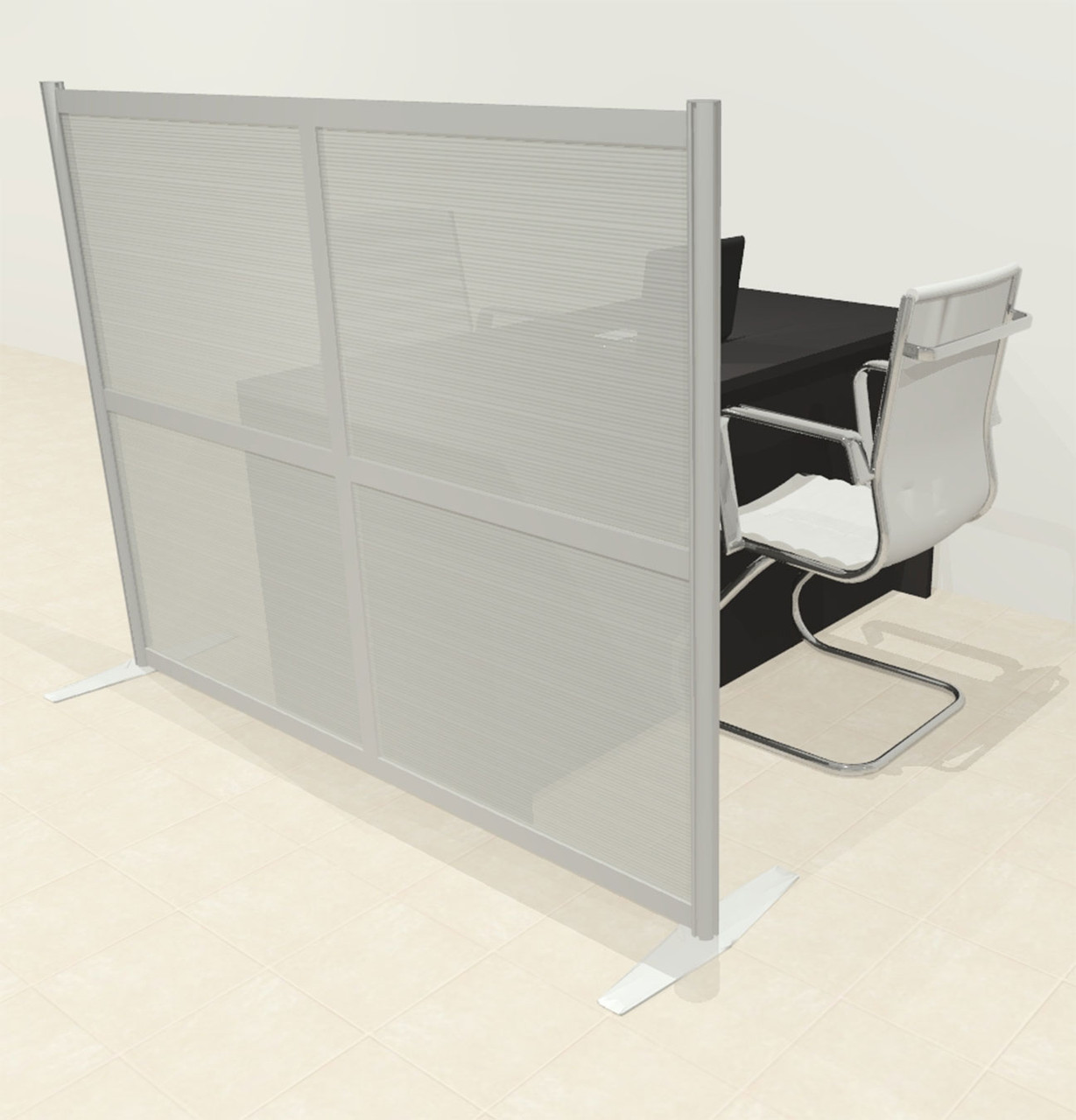 One Loft Modern Office Home Aluminum Frame Partition / Divider / Sneeze Guard, #UT-ALU-P8