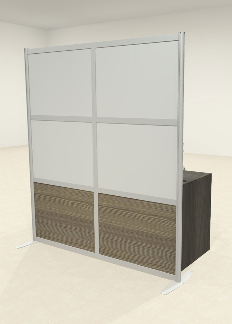 One Loft Modern Office Home Aluminum Frame Partition / Divider / Sneeze Guard, #UT-ALU-P18-A