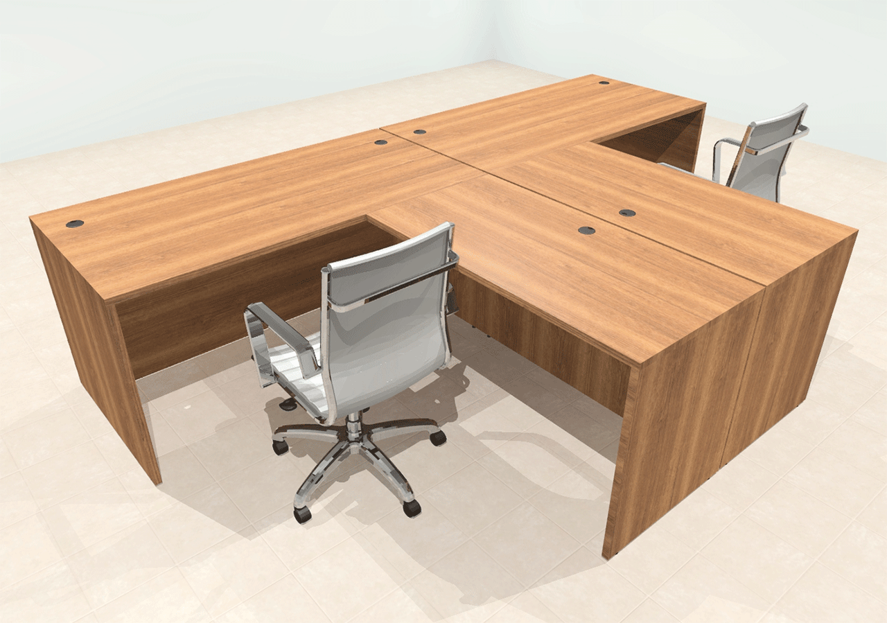 Two Person Modern Office Workstation Desk Set, #OT-SUL-SPN41