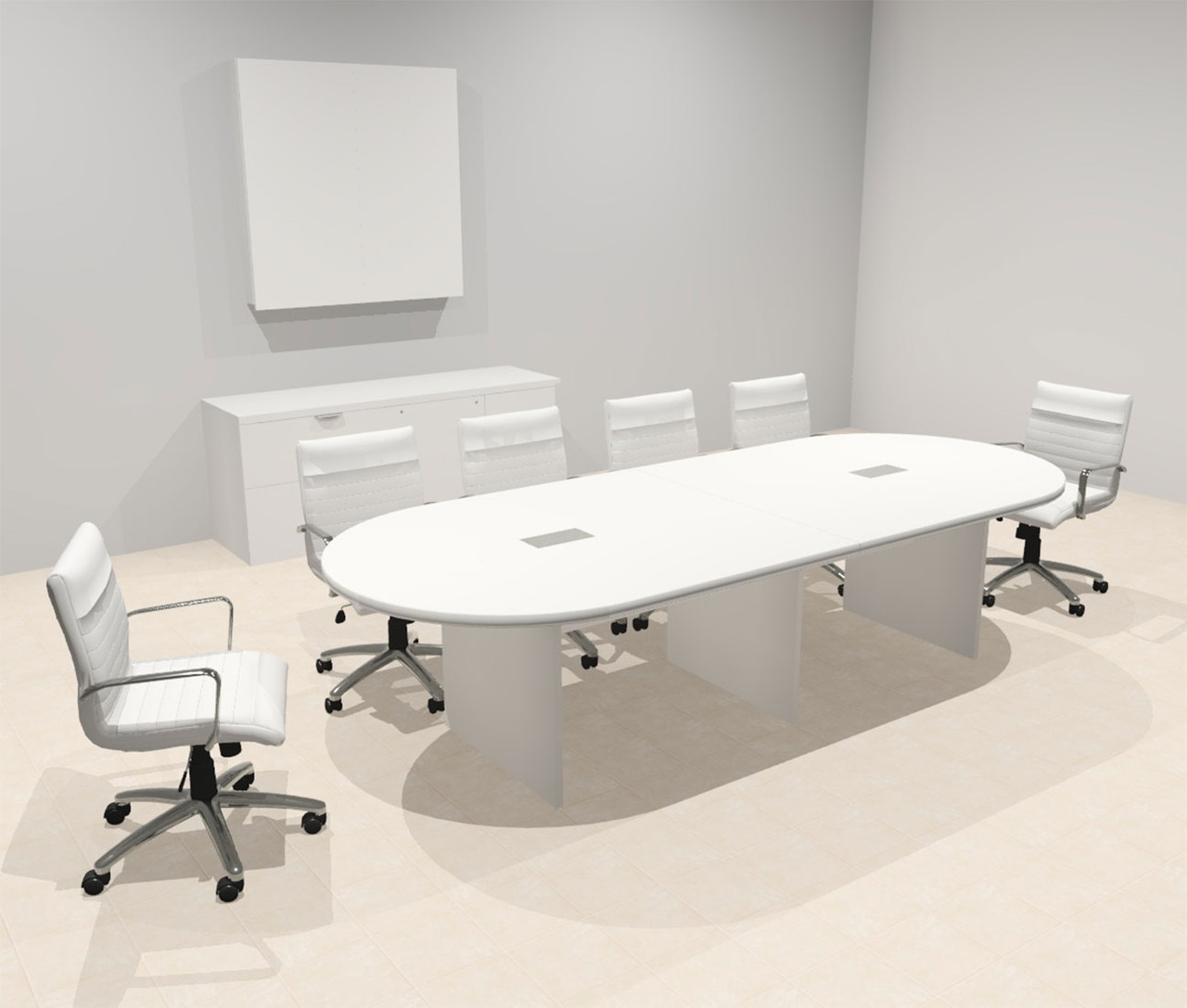 Modern Racetrack 10' Feet Conference Table, #OF-CON-CR1