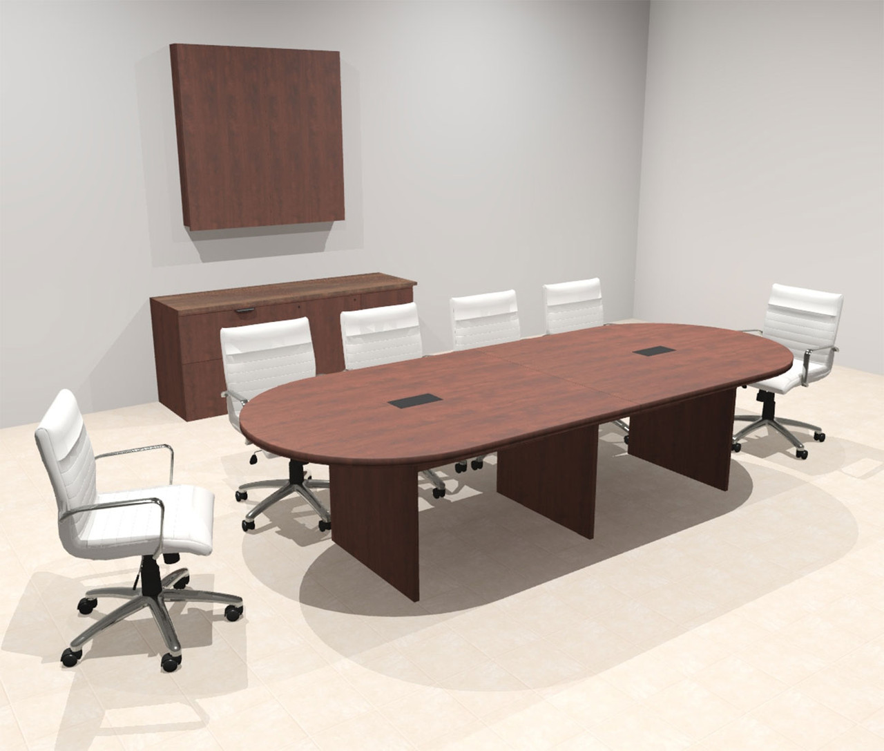 Modern Racetrack 10' Feet Conference Table, #OF-CON-CR5