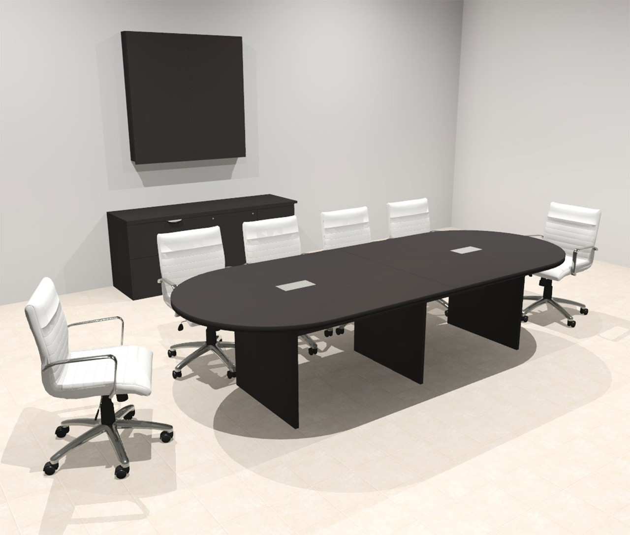Modern Racetrack 10' Feet Conference Table, #OF-CON-CR7