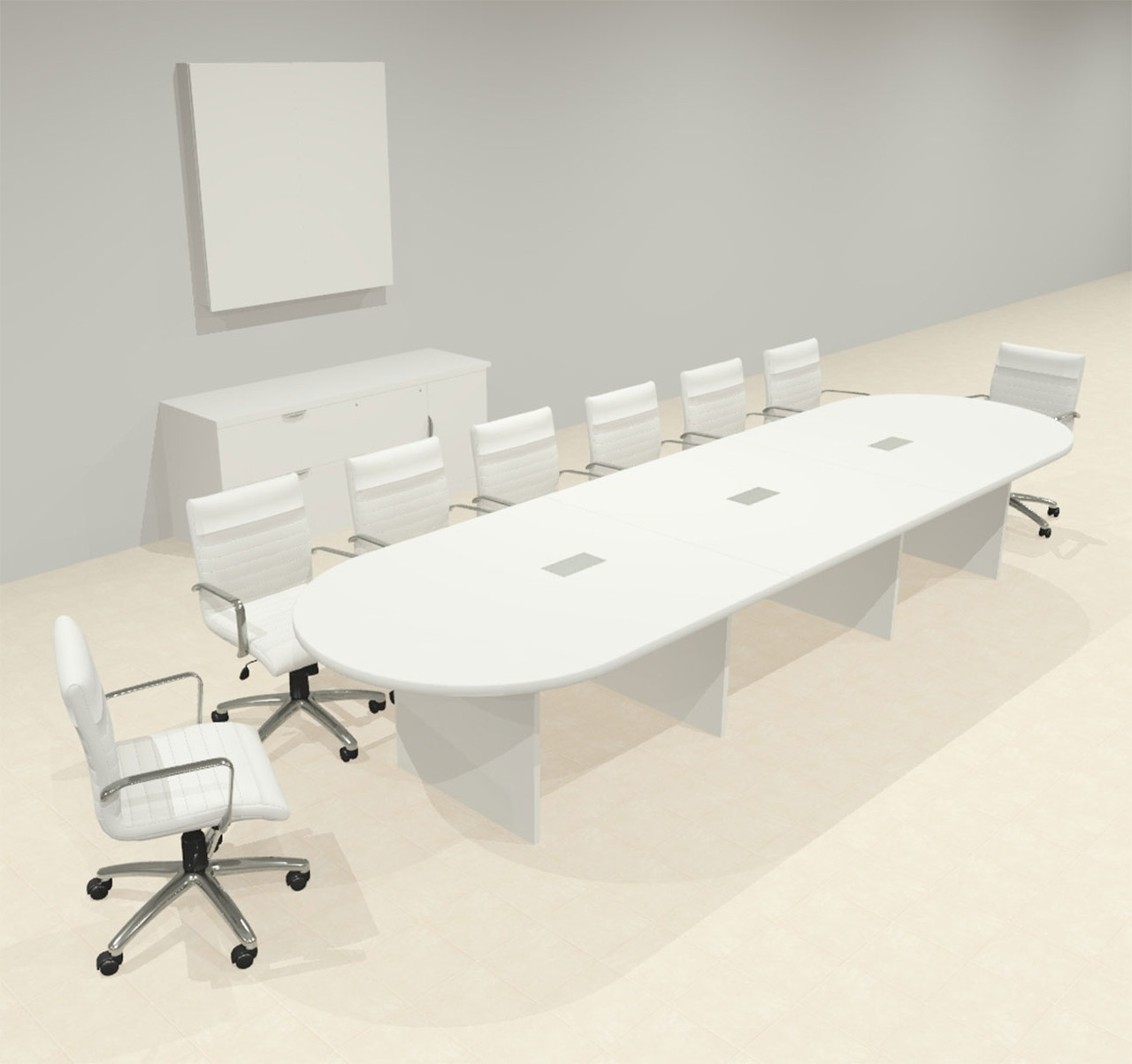 Modern Racetrack 14' Feet Conference Table, #OF-CON-CR17