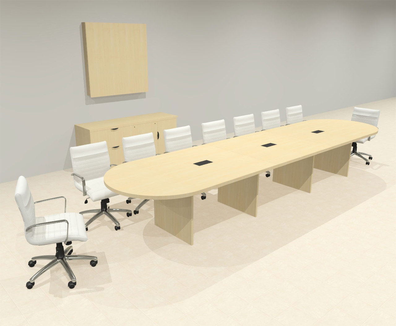Modern Racetrack 16' Feet Conference Table, #OF-CON-CR26