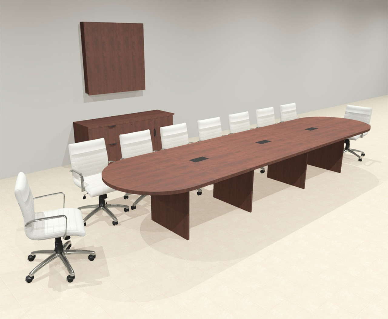 Modern Racetrack 16' Feet Conference Table, #OF-CON-CR29