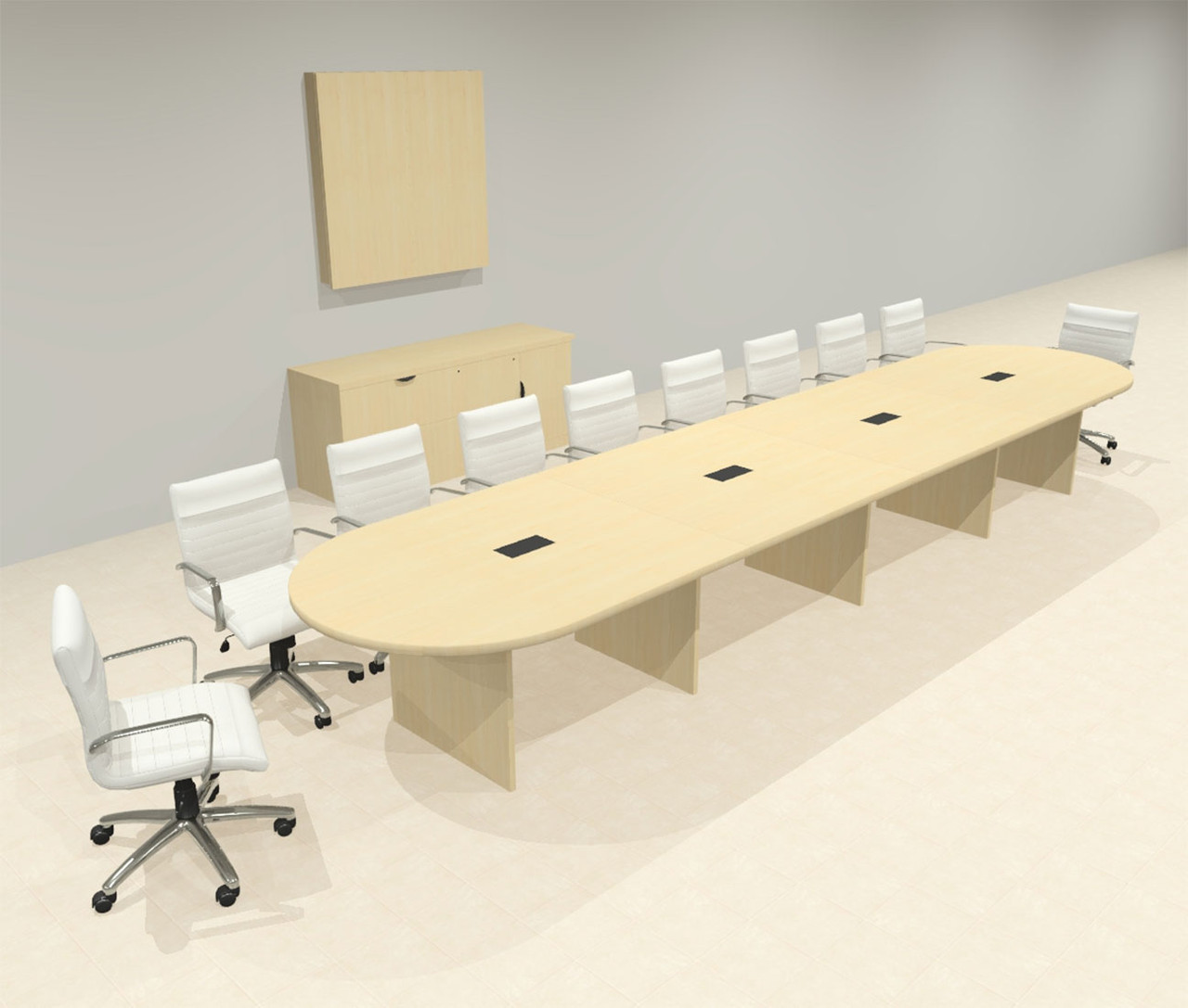 Modern Racetrack 18' Feet Conference Table, #OF-CON-CR34