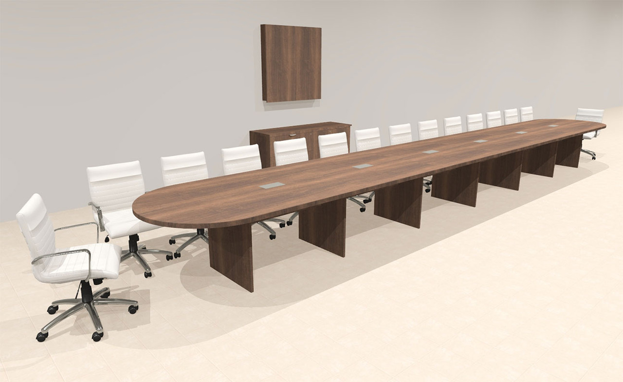 Modern Racetrack 28' Feet Conference Table, #OF-CON-CR76