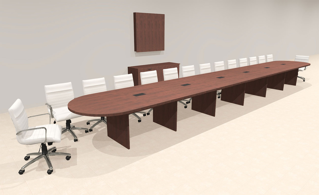 Modern Racetrack 28' Feet Conference Table, #OF-CON-CR77