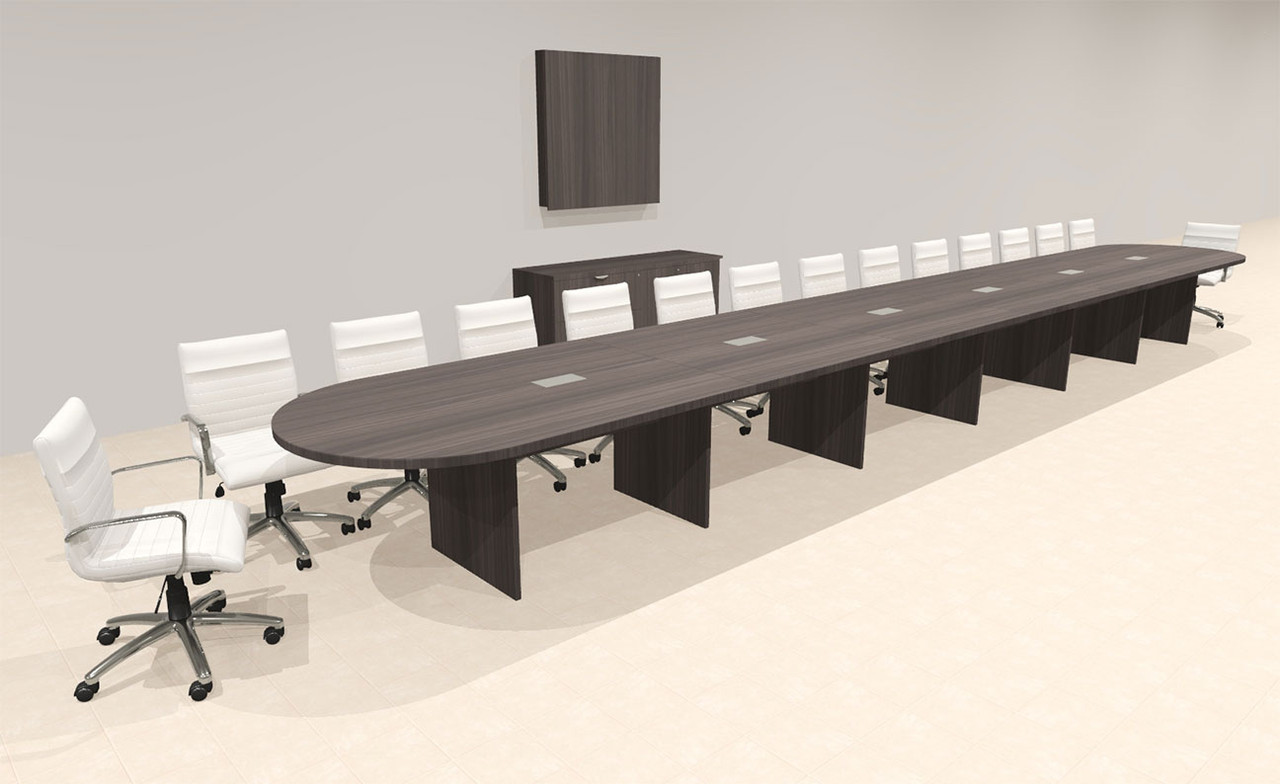 Modern Racetrack 28' Feet Conference Table, #OF-CON-CR80