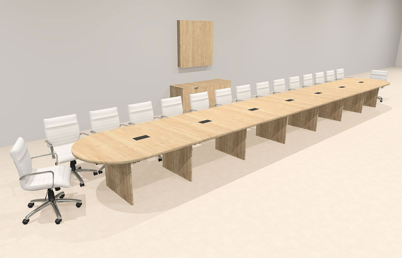 Modern Racetrack 30' Feet Conference Table, #OF-CON-CR83