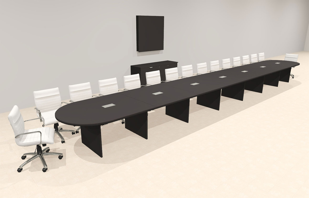 Modern Racetrack 30' Feet Conference Table, #OF-CON-CR87