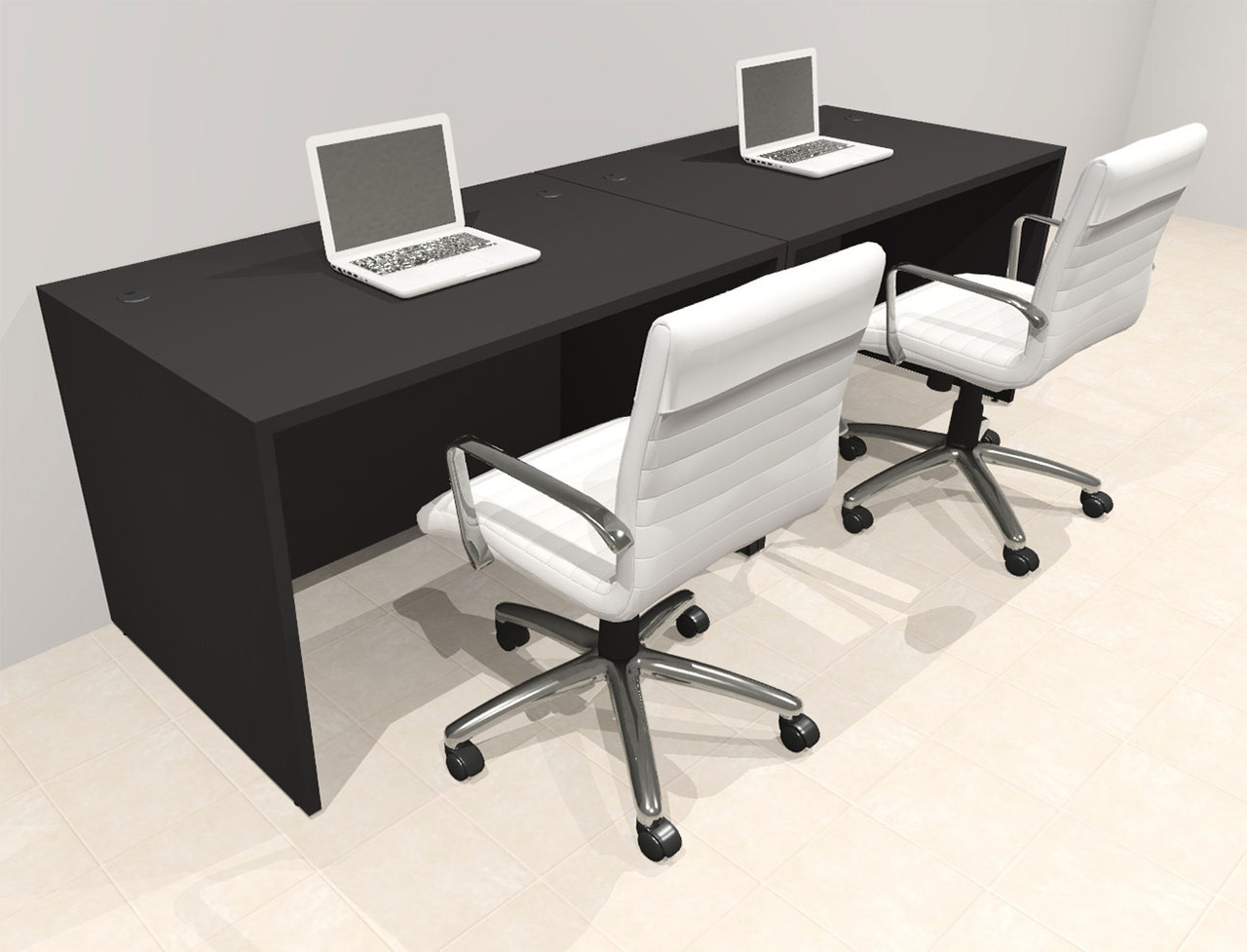 Two Person Modern No Panel Office Workstation Desk Set, #OT-SUS-SPN4