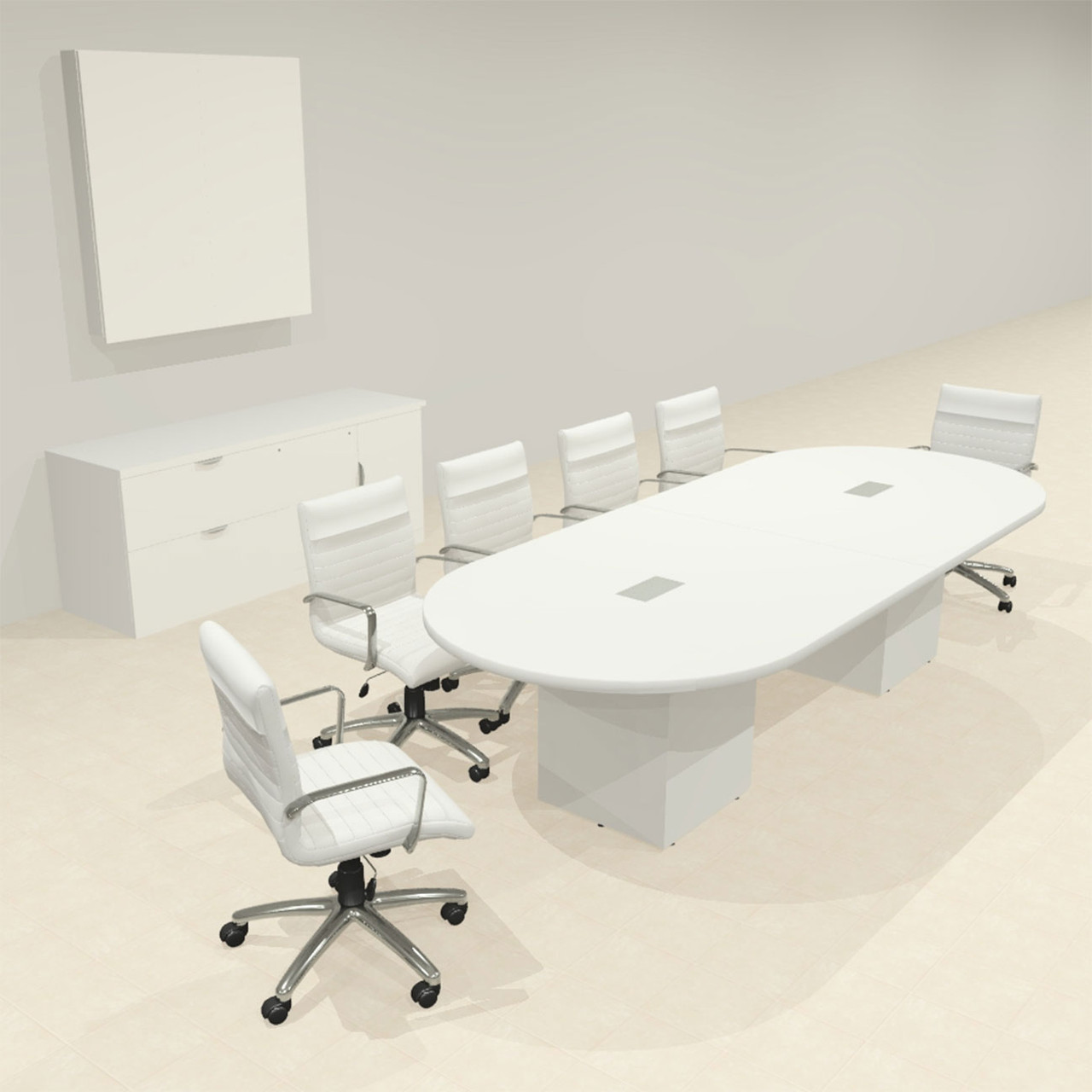 Modern Racetrack 10' Feet Conference Table, #OF-CON-CRQ1