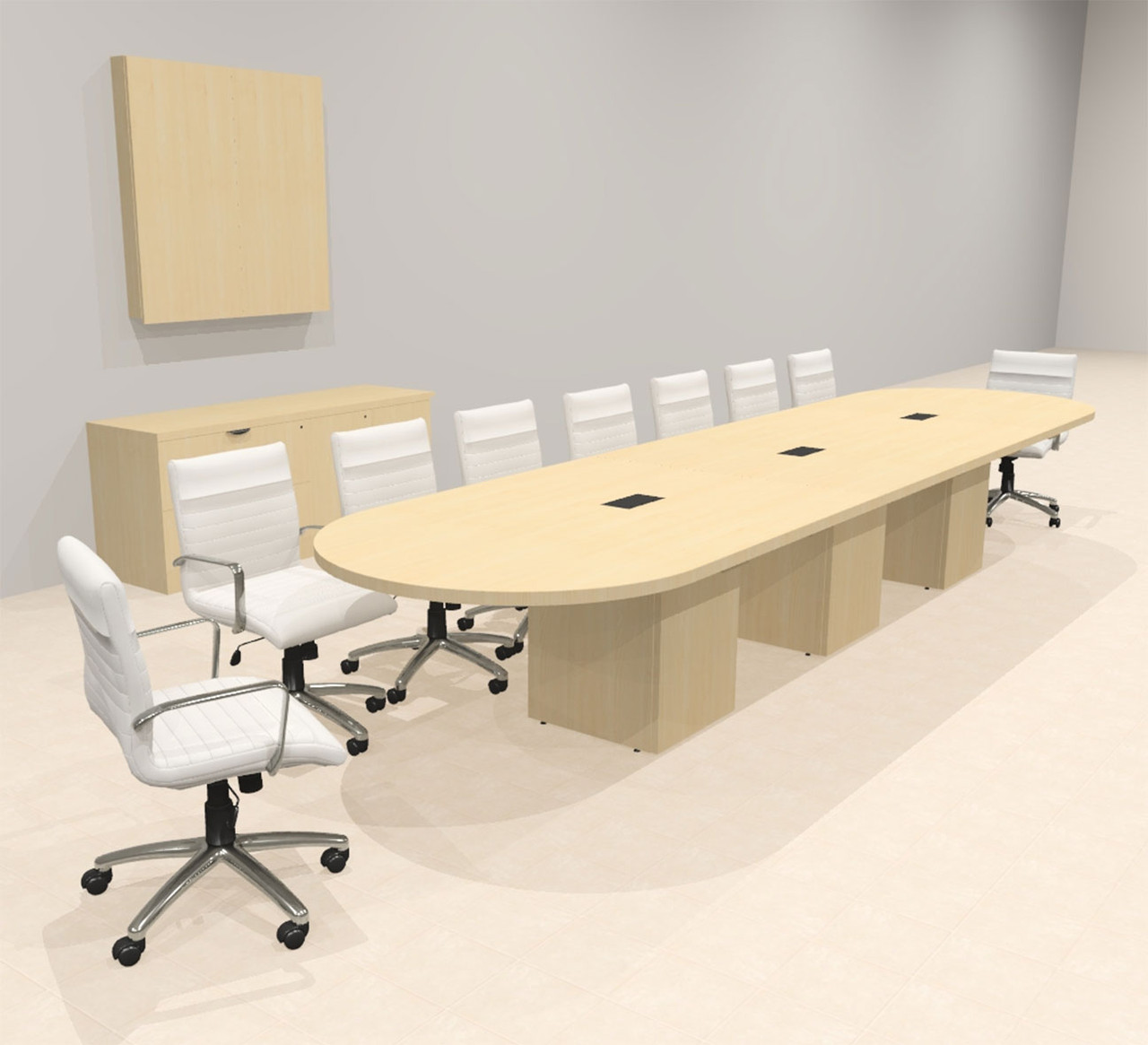 Modern Racetrack 16' Feet Conference Table, #OF-CON-CRQ26