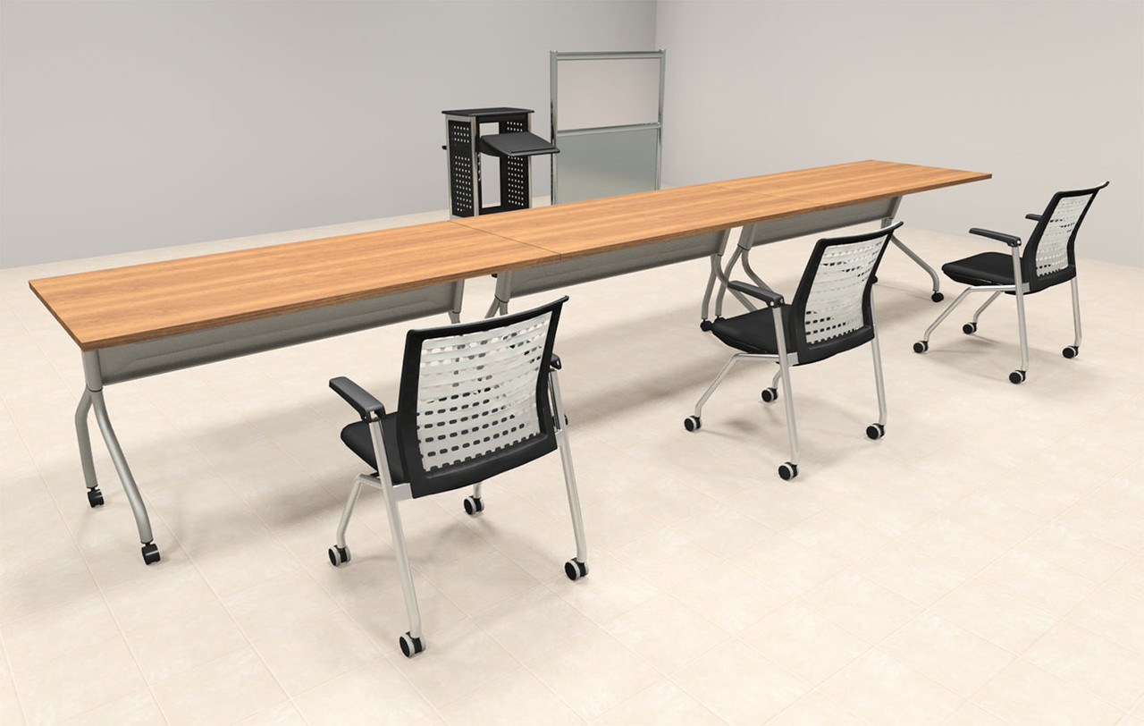 3pcs I Shape 15' Feet Nesting Training / Conference Table, #OT-SUL-T6-A