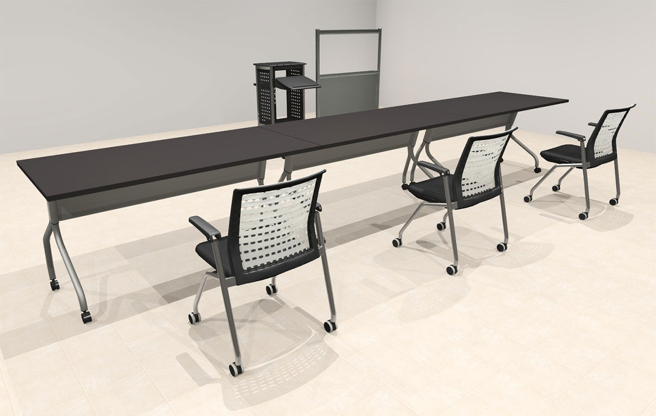 3pcs I Shape 15' Feet Nesting Training / Conference Table, #OT-SUL-T9-A