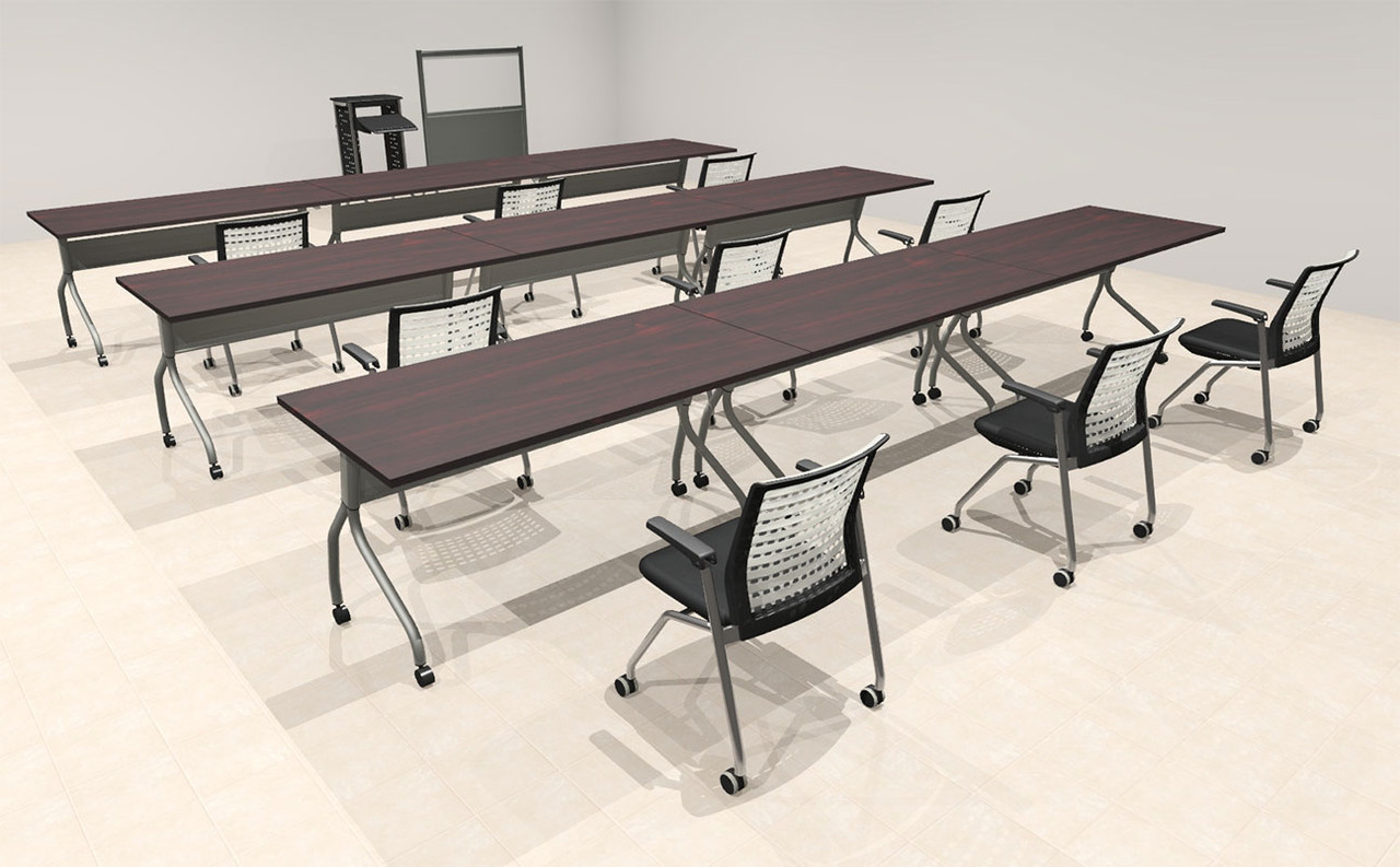 9pcs I Shape 15' Feet Nesting Training / Conference Table, #OT-SUL-T38-A