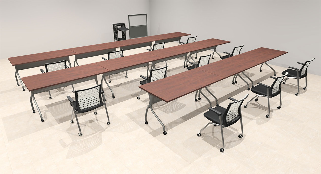 11pcs I Shape 20' Feet Nesting Training / Conference Table, #OT-SUL-T47-A