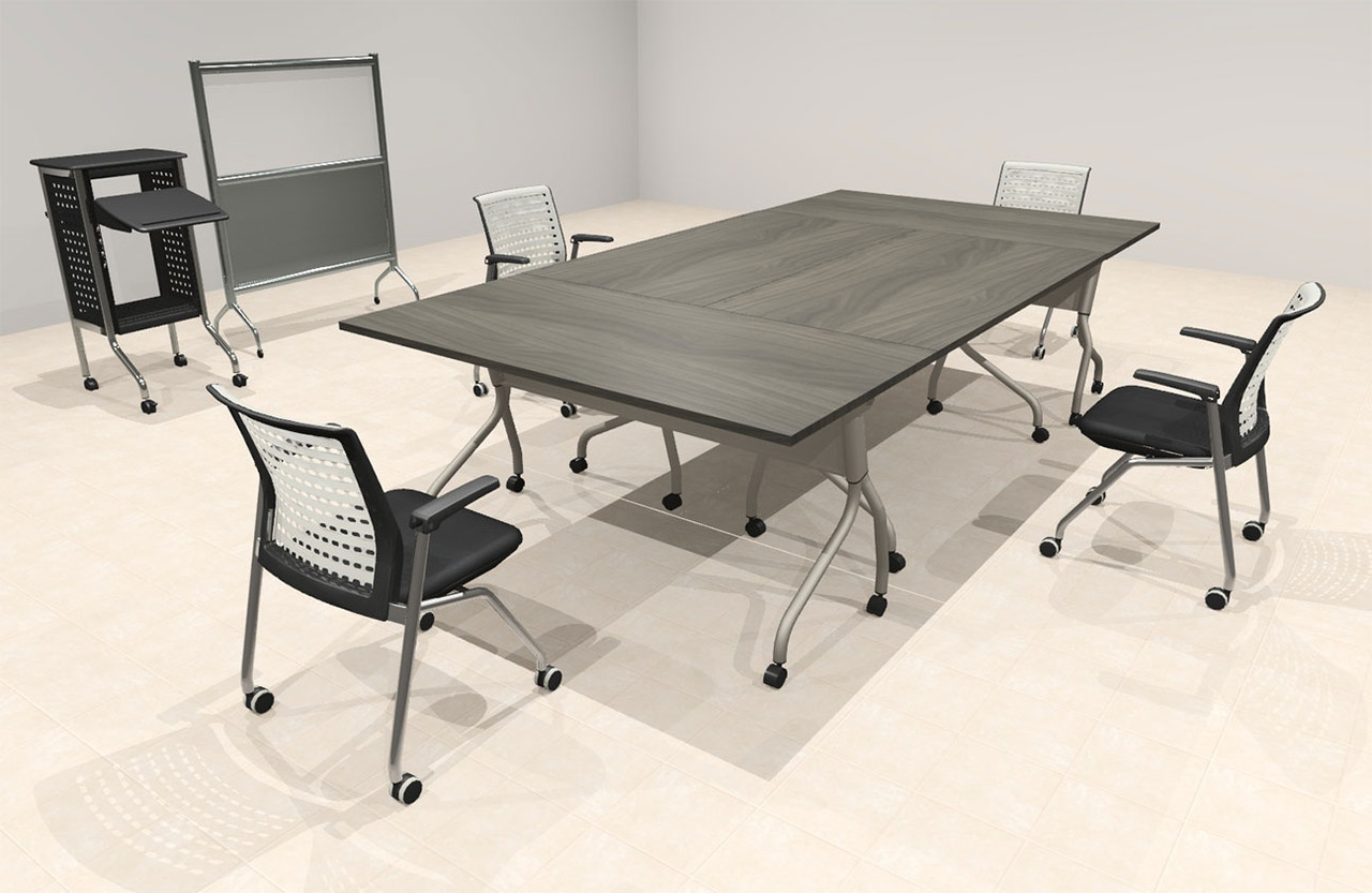 4pcs RETANGULAR Shape 10' Feet Nesting Training / Conference Table, #OT-SUL-T15-B