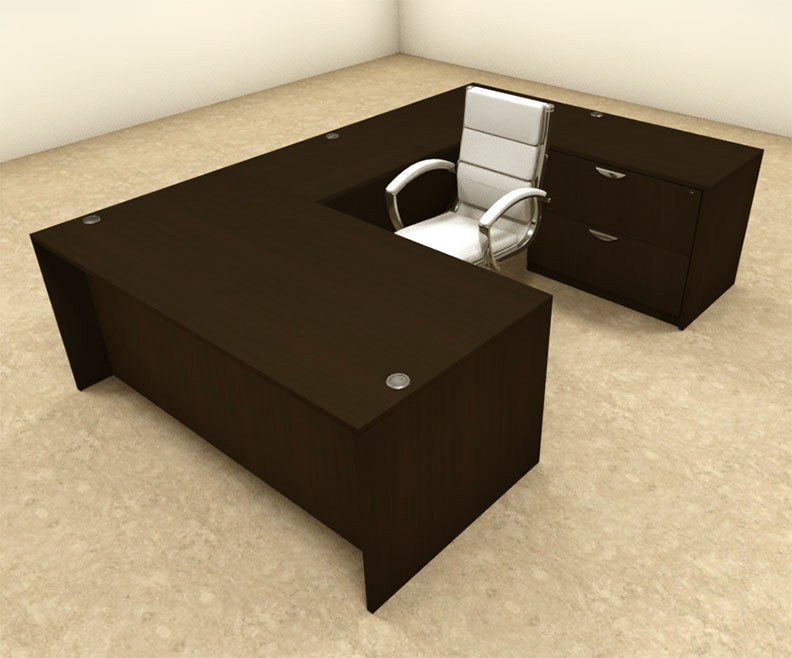 4pc U Shaped Modern Executive Office Desk, #OT-SUL-U36