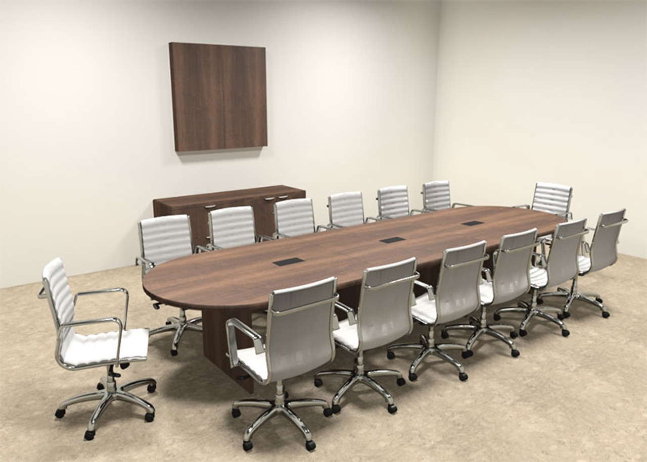 Modern Racetrack 14' Feet Conference Table, #OF-CON-C14