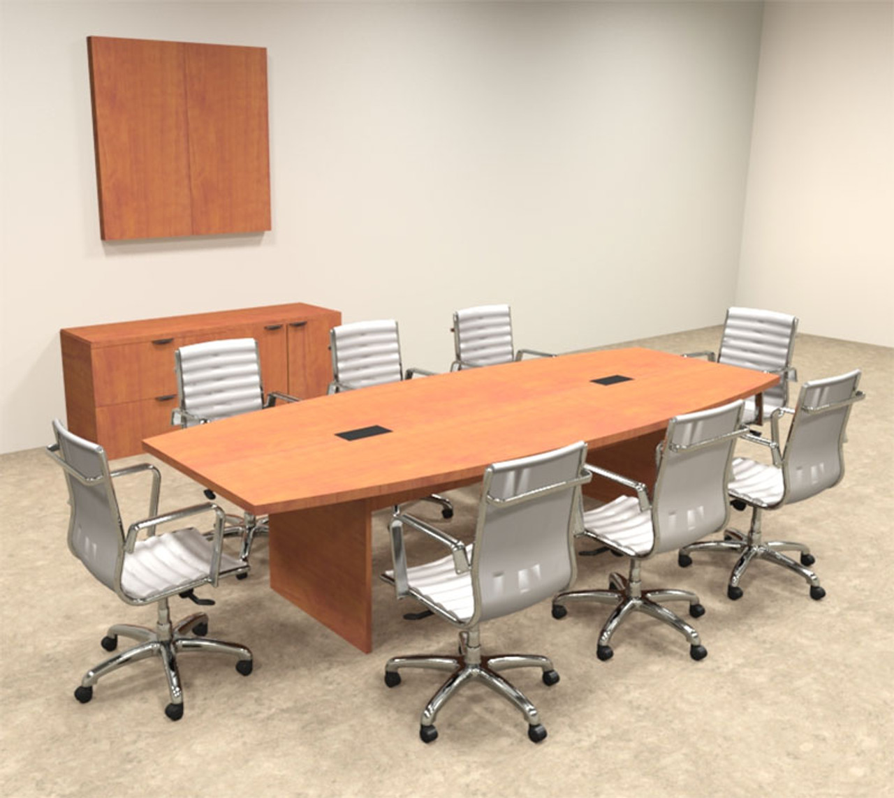 Modern Boat Shapedd 10' Feet Conference Table, #OF-CON-C56