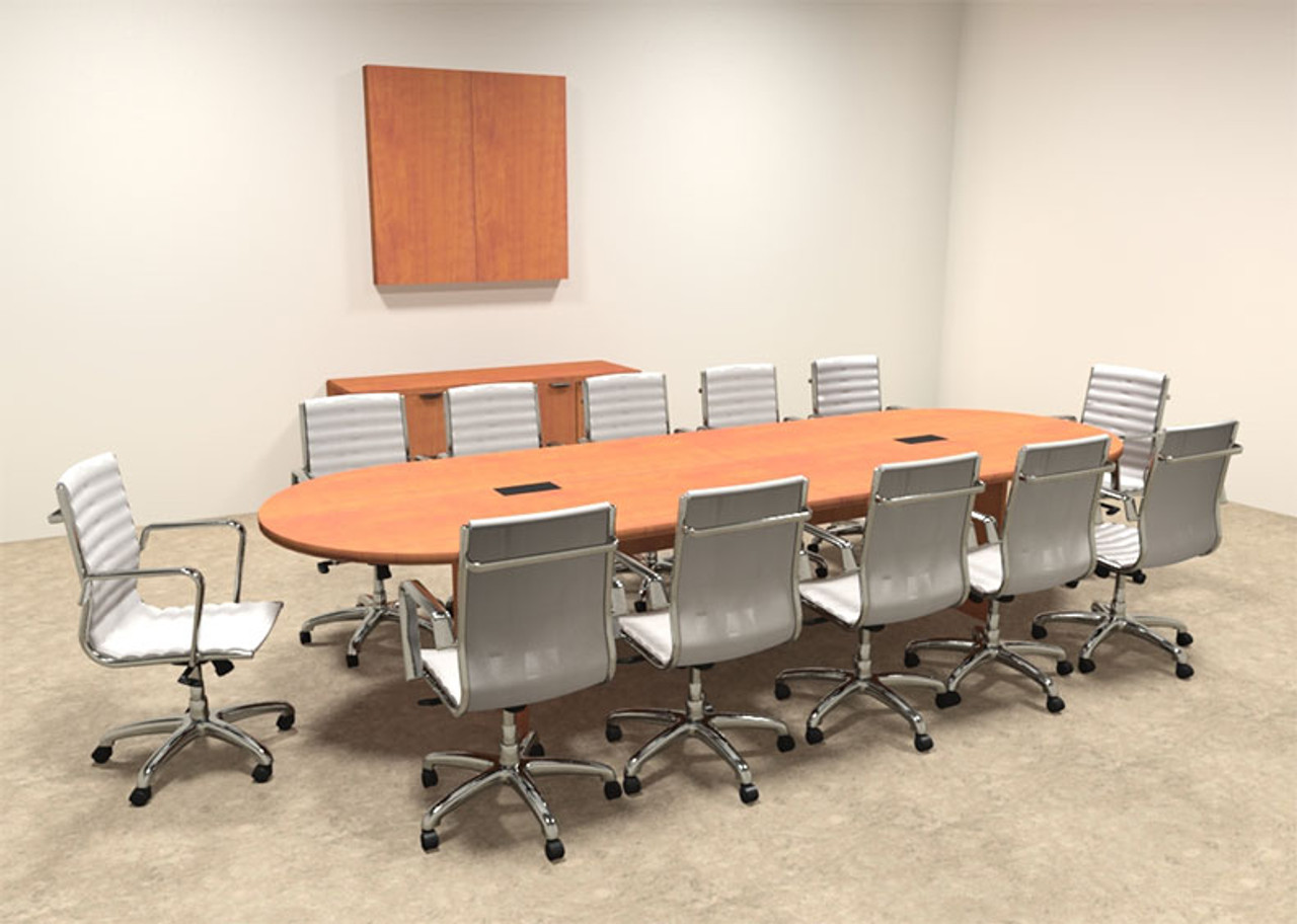 Modern Racetrack 12' Feet Conference Table, #OF-CON-C6