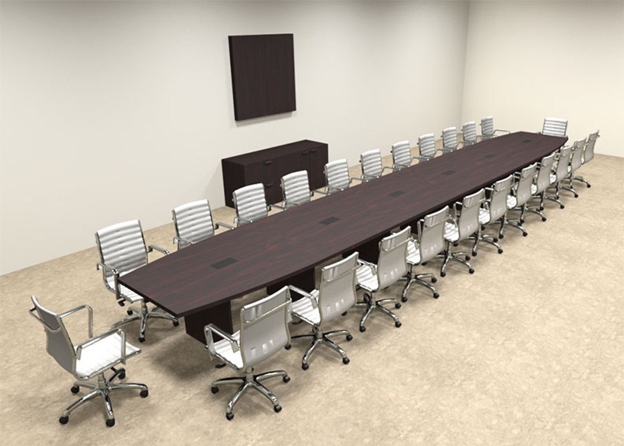 Modern Boat Shapedd 26' Feet Conference Table, #OF-CON-C98