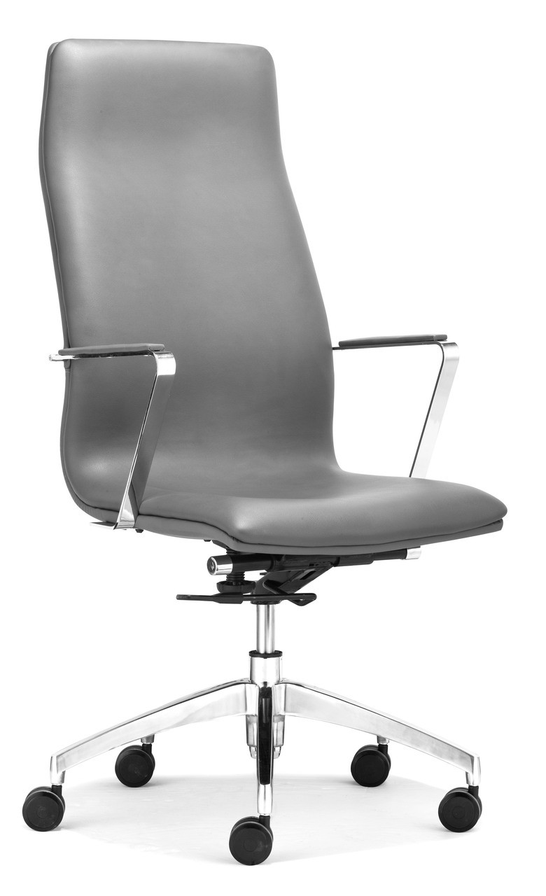 Herald High Back Office Chair Gray, ZO-206148