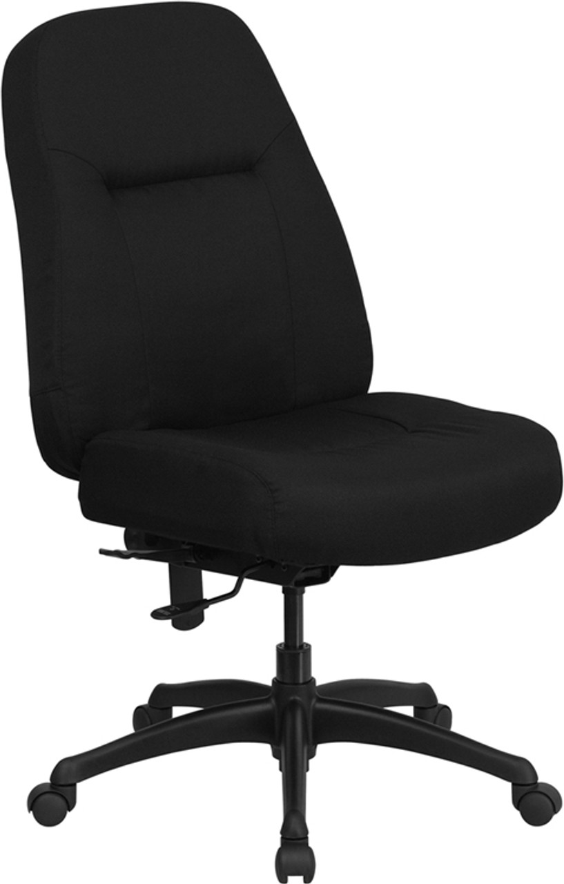 Big & Tall 400 lb. Capacity High Back Big & Tall Black Fabric Office Chair with Extra WIDE Seat , #FF-0305-14