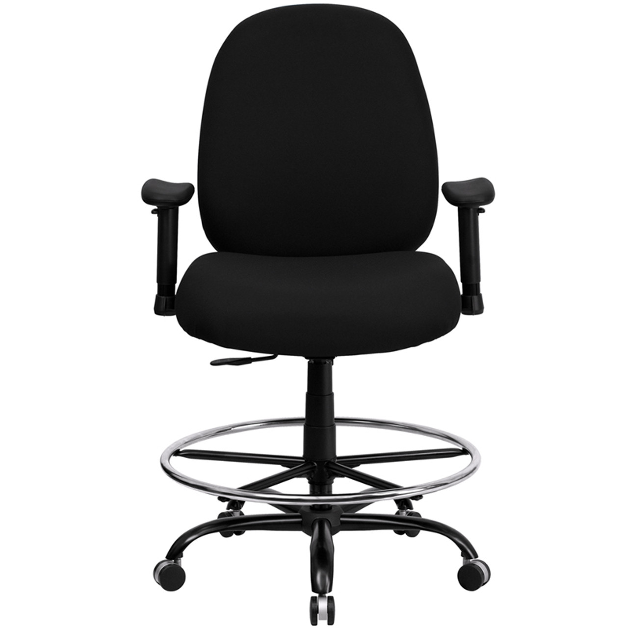 big and tall drafting chair with arms