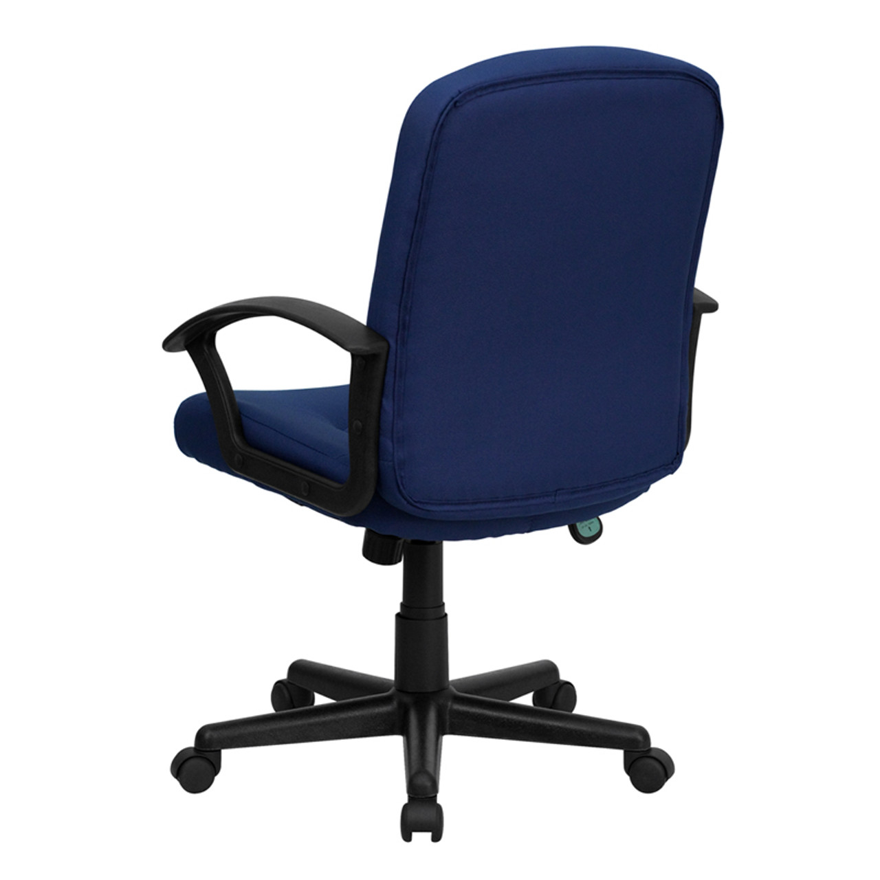 Mid-Back Navy Fabric Executive Chair with Nylon Arms , #FF-0268-14