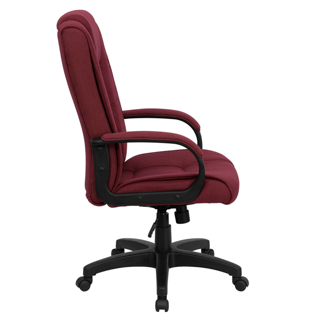 High Back Burgundy Fabric Executive Office Chair , #FF-0281-14