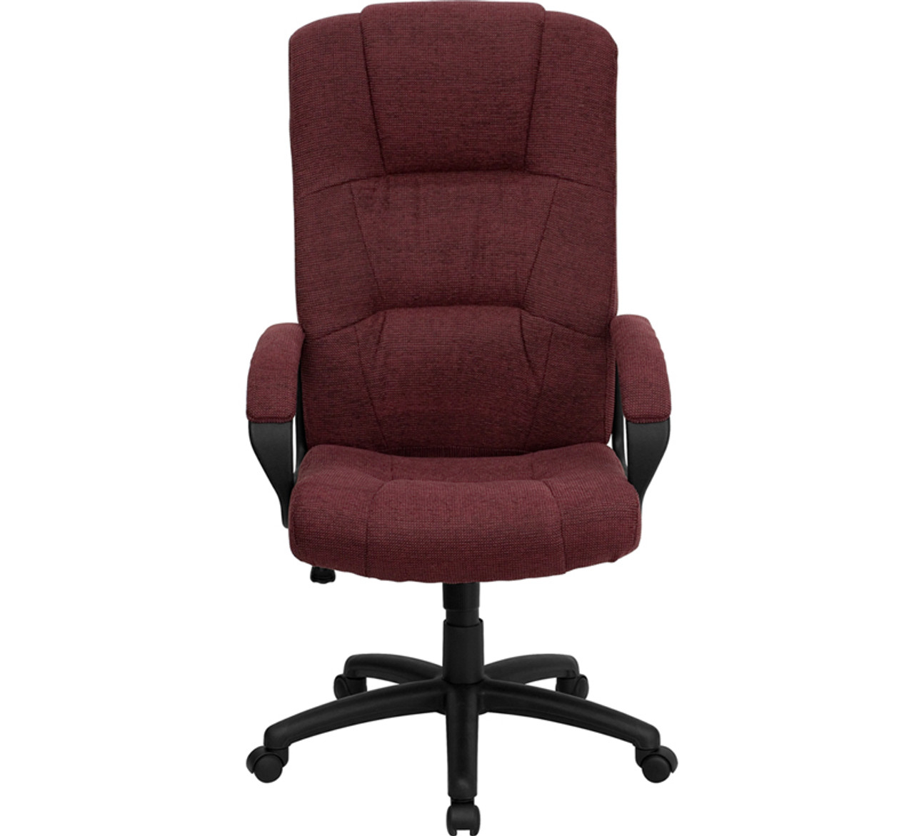 High Back Burgundy Fabric Executive Office Chair , #FF-0287-14