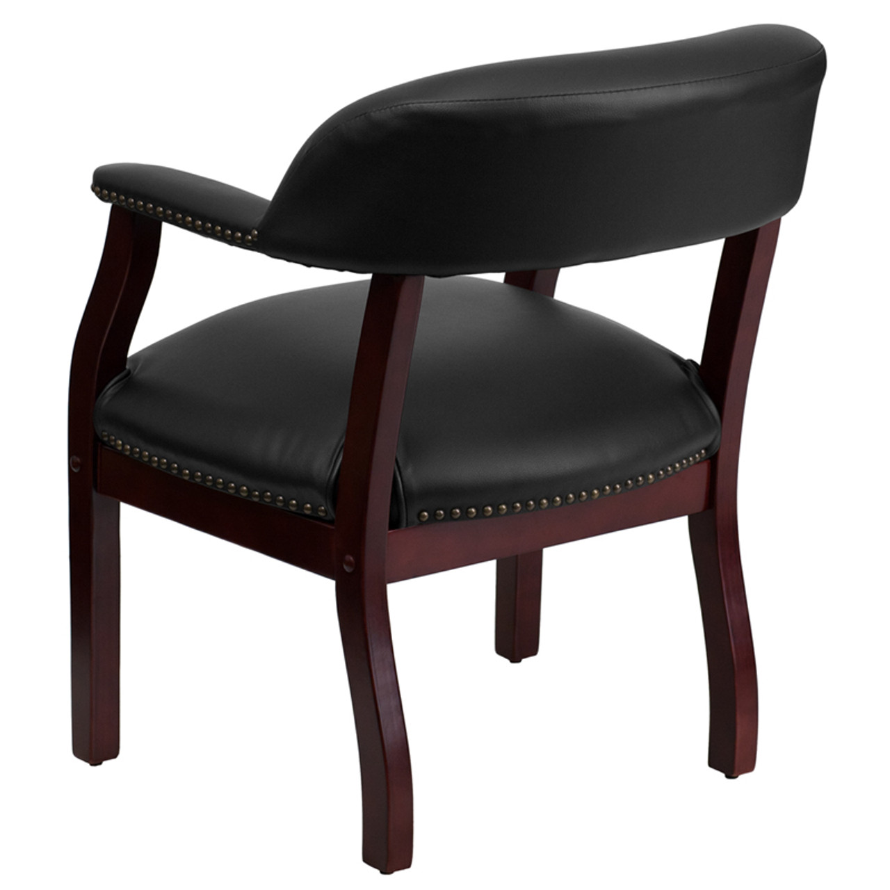 Black Vinyl Luxurious Conference Chair , #FF-0470-14