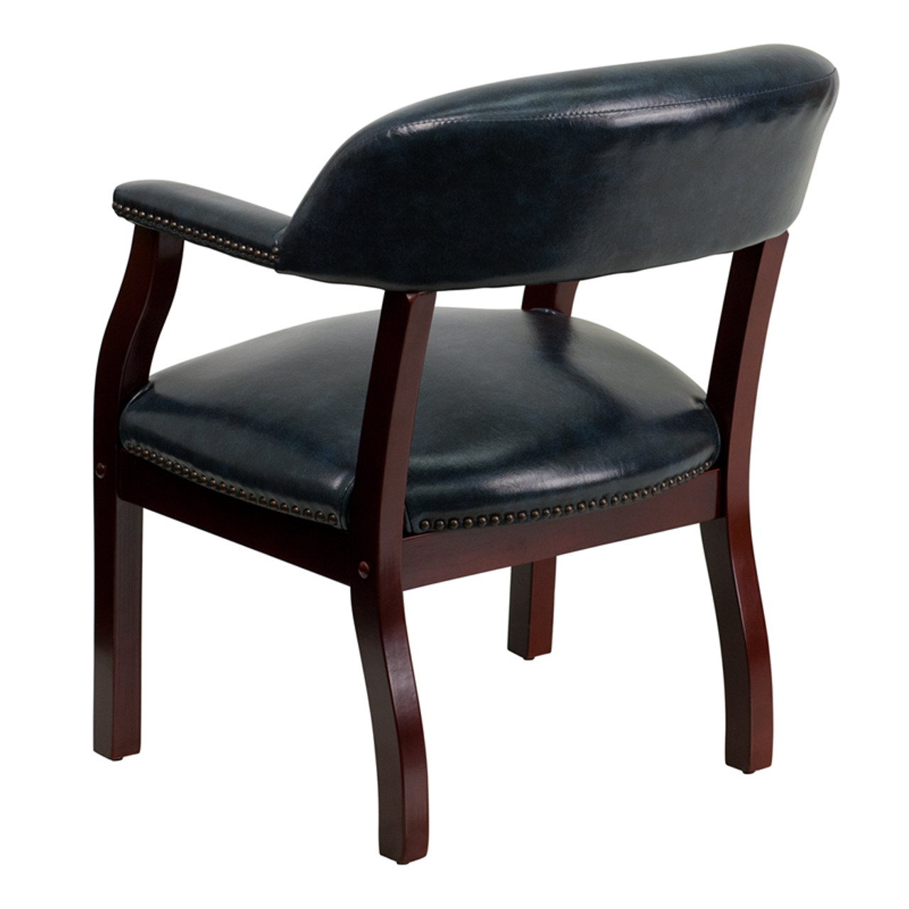 Navy Vinyl Luxurious Conference Chair , #FF-0471-14