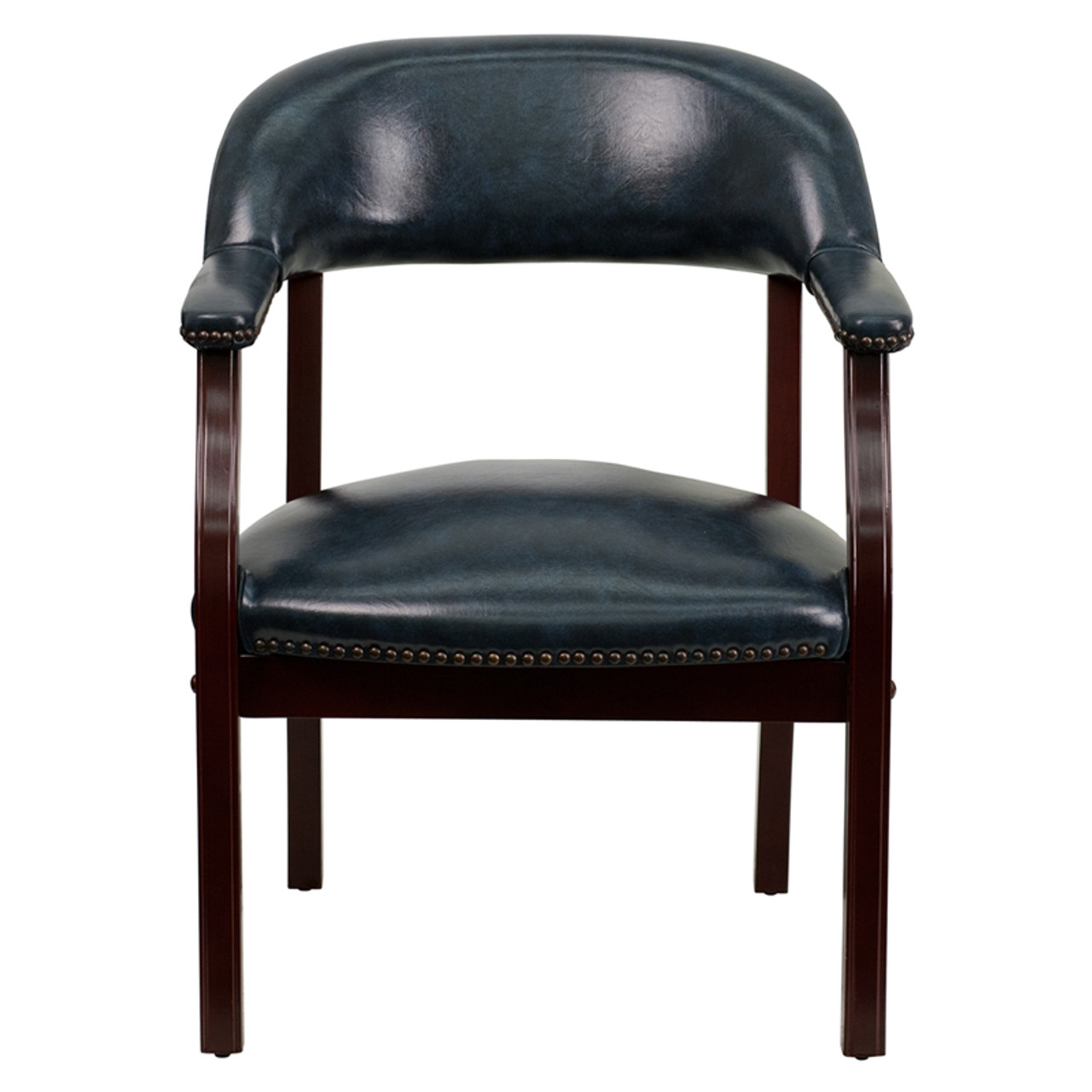 Navy Vinyl Luxurious Conference Chair , #FF-0471-14