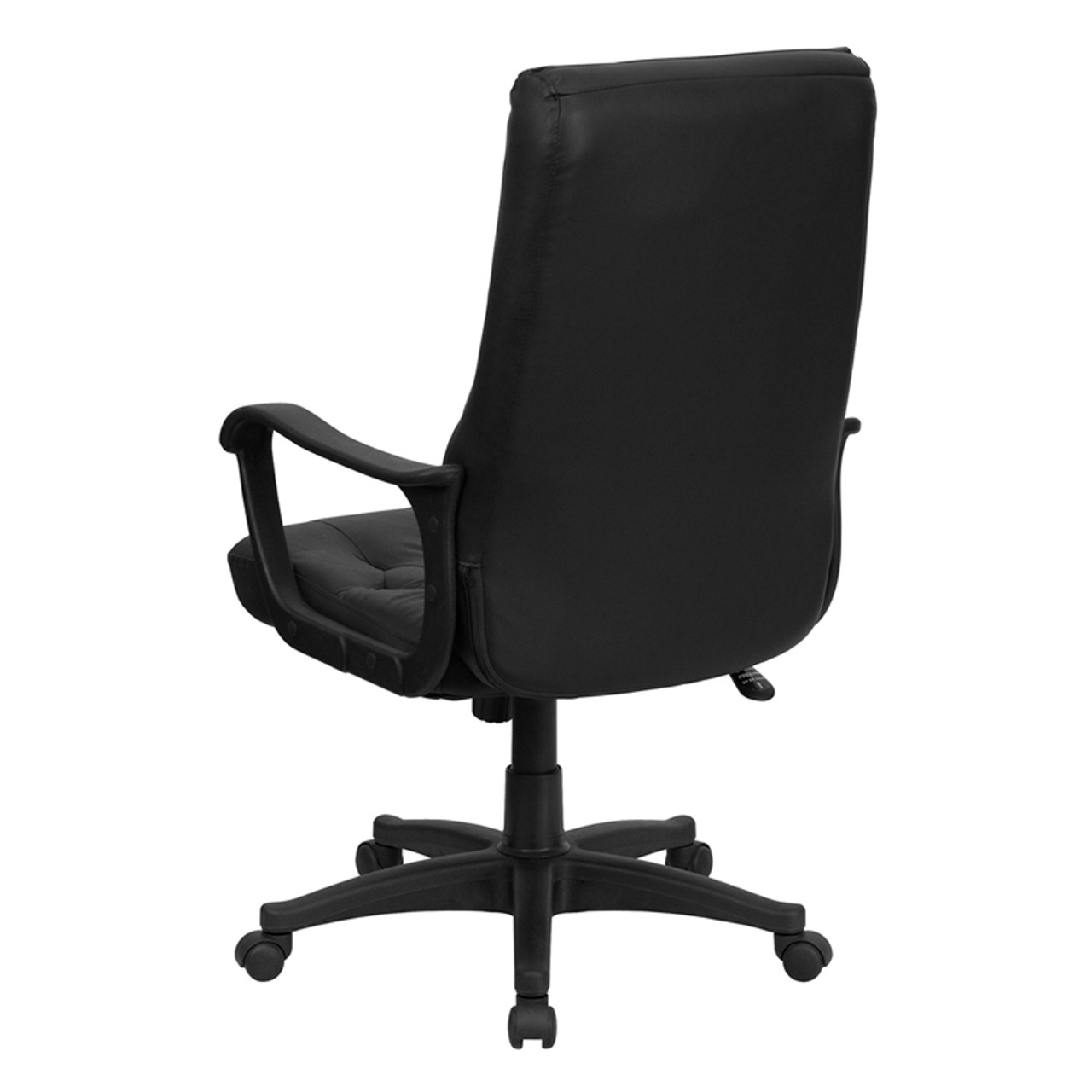 High Back Traditional Black Leather Executive Swivel Office Chair , #FF-0188-14