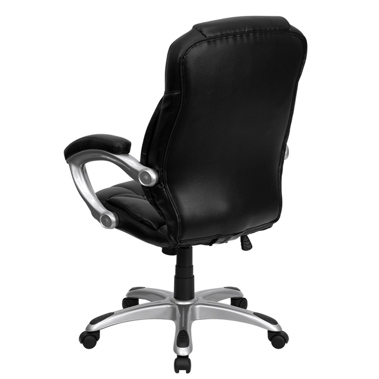 High Back Black Leather Contemporary Office Chair , #FF-0190-14
