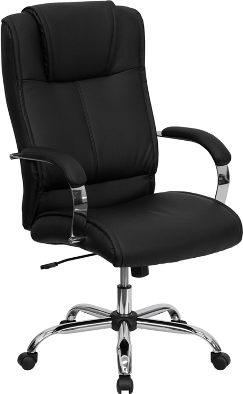 High Back Black Leather Executive Office Chair , #FF-0219-14