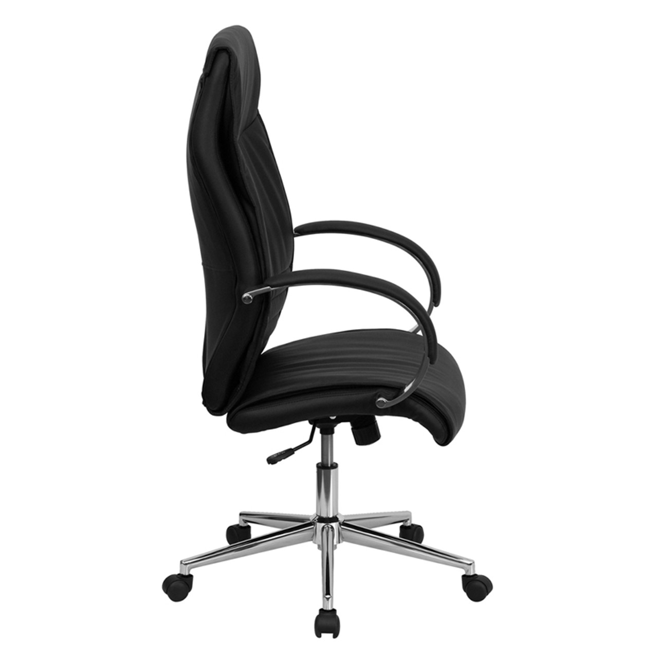 High Back Black Leather Executive Office Chair , #FF-0221-14