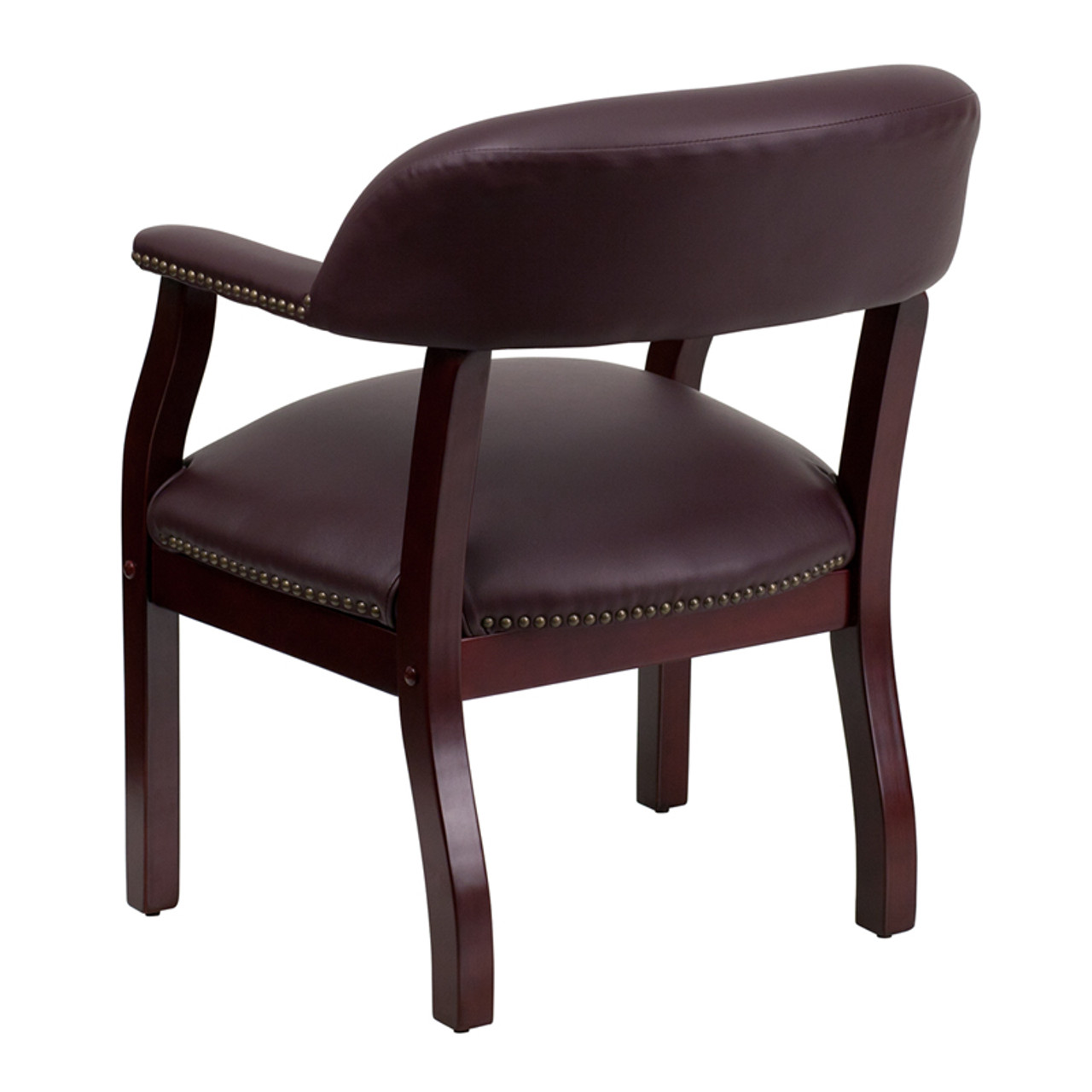 Burgundy Leather Conference Chair , #FF-0456-14