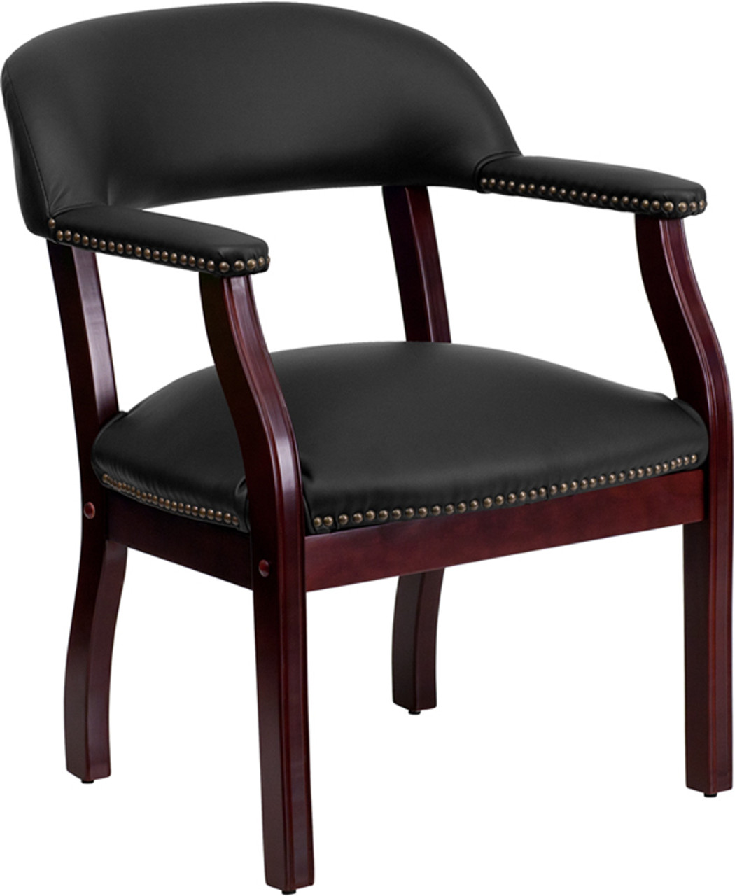 Black Leather Conference Chair , #FF-0458-14