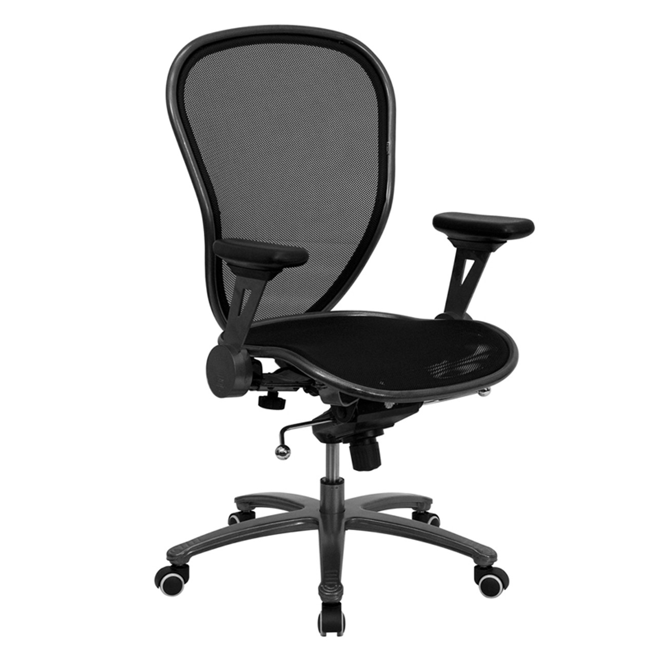 Mid-Back Professional Super Mesh Chair Featuring Solid Metal Construction with Black Accents , #FF-0031-14