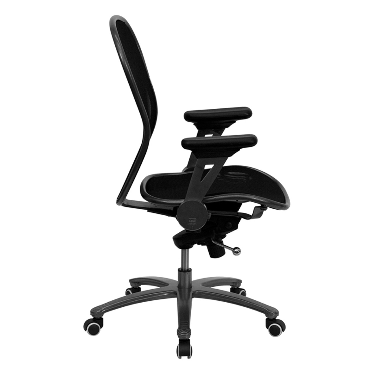 Mid-Back Professional Super Mesh Chair Featuring Solid Metal Construction with Black Accents , #FF-0031-14