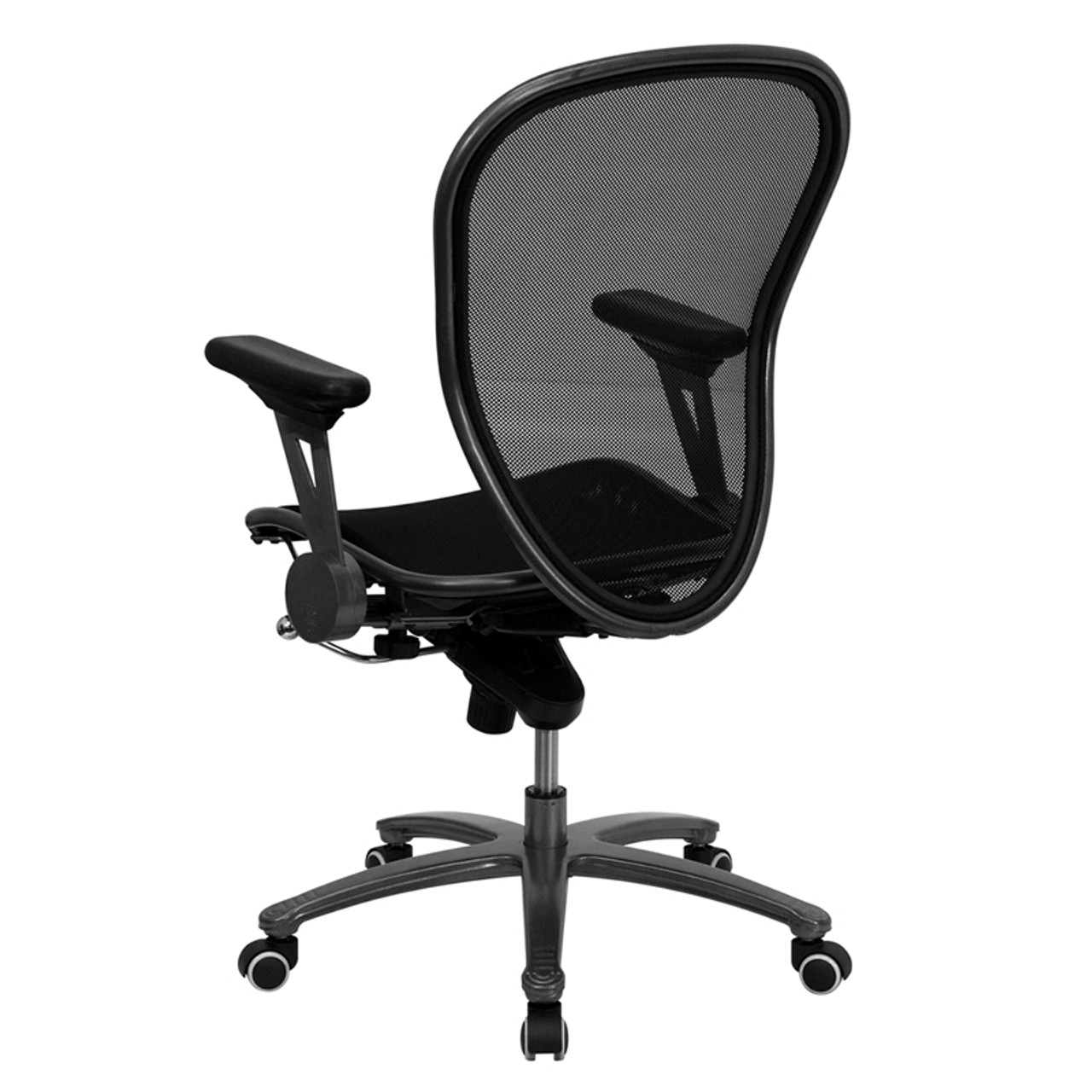 Mid-Back Professional Super Mesh Chair Featuring Solid Metal Construction with Black Accents , #FF-0031-14